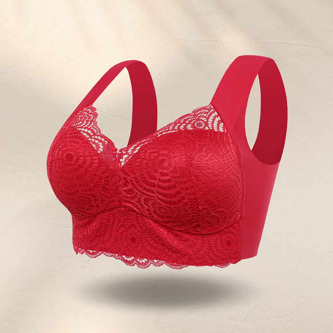 Supportive Lace Wireless Bra Comfortable Breathable Fit