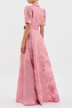 Anabella - Dress with Short Puff Sleeves