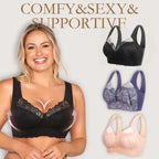 Supportive Lace Wireless Bra Comfortable Breathable Fit