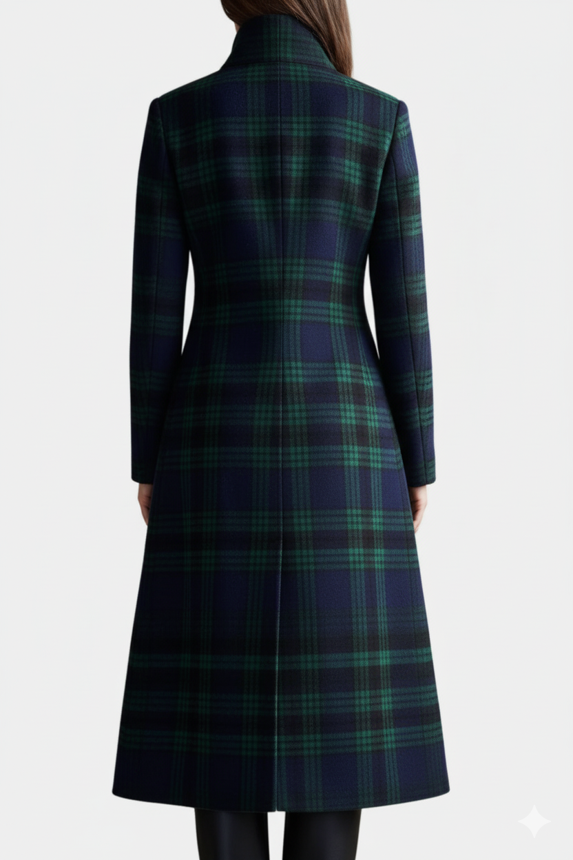 Glendine™ Chic Plaid Overcoat