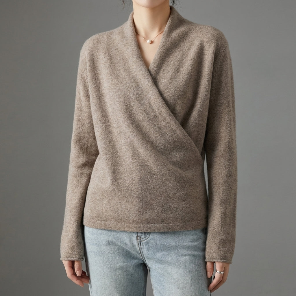 Elsa Shawl Collar Wrap Sweater
