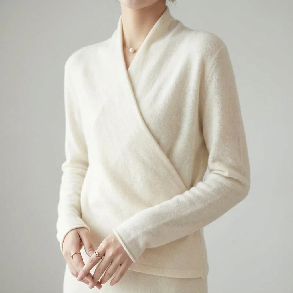 Elsa Shawl Collar Wrap Sweater