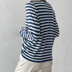 Classic Striped Organic Cotton Long Sleeve Sweater