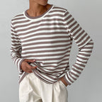 Classic Striped Organic Cotton Long Sleeve Sweater