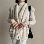 Cherry™ Cozy Belted Wrap Puffer Vest