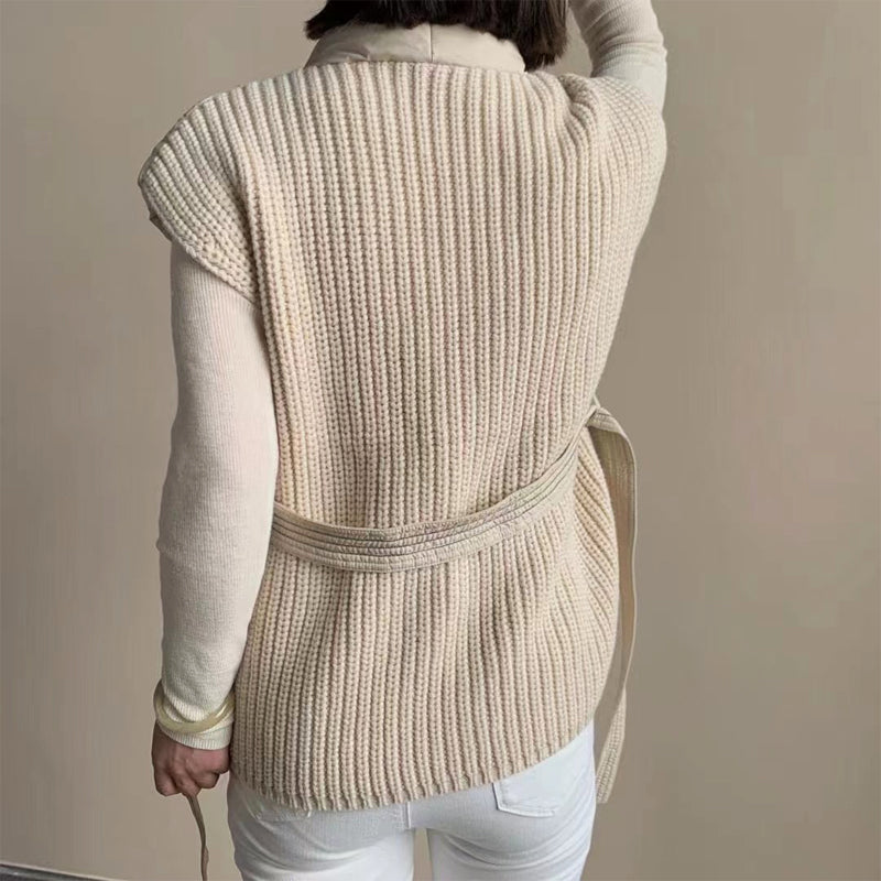 Cherry™ Cozy Belted Wrap Puffer Vest