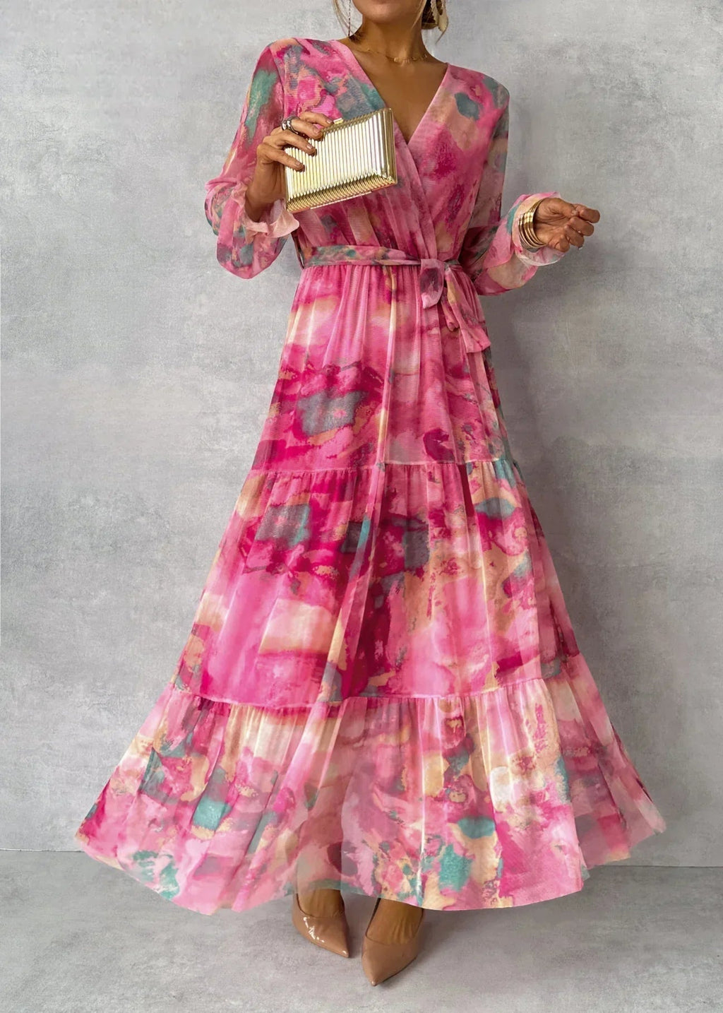 Hazel™ | Wrap Dress with Floral Print