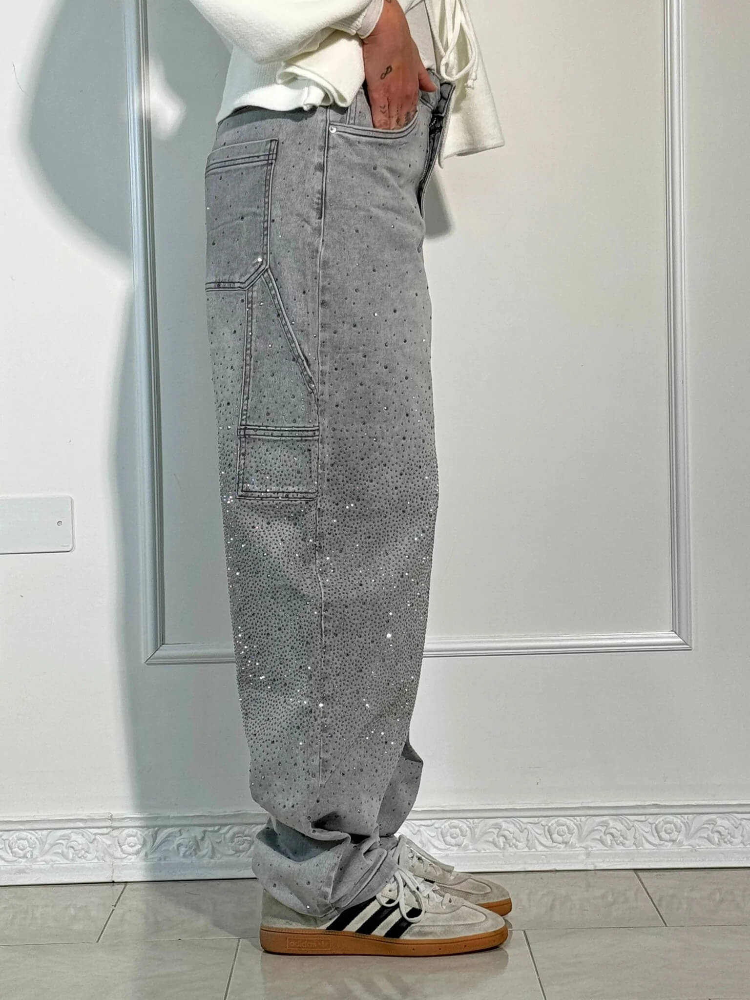 Gaby™ Diamond-Embellished Trousers