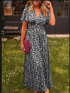 Elina – Elegant Long Floral Maxi Dress