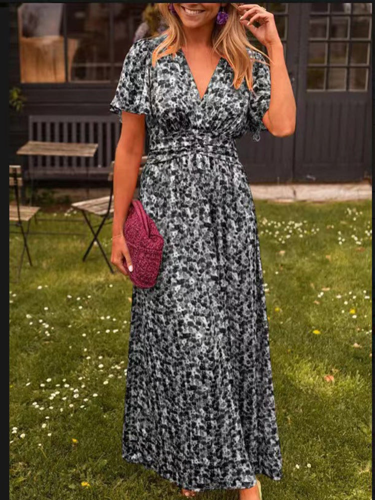 Elina – Elegant Long Floral Maxi Dress