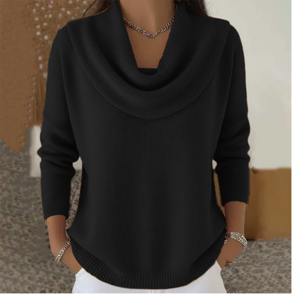 Soft Cowl Neck Sweater