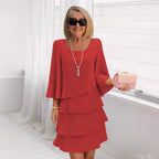 Margaux – Chic Ruffled Midi Dress