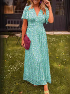 Elina – Elegant Long Floral Maxi Dress