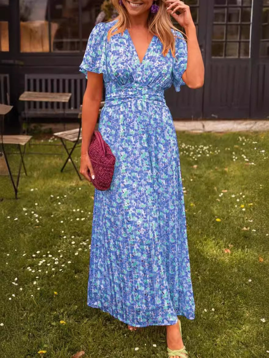 Elina – Elegant Long Floral Maxi Dress