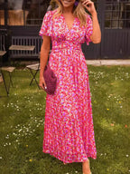 Elina – Elegant Long Floral Maxi Dress