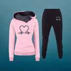 Soft Hooded Jogger Set Relaxed Fit Casual Activewear