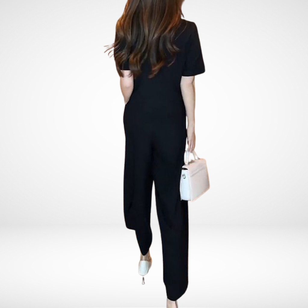 Elsie™ Chic Short-Sleeve Two-Piece Ensemble