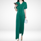 Elsie™ Chic Short-Sleeve Two-Piece Ensemble
