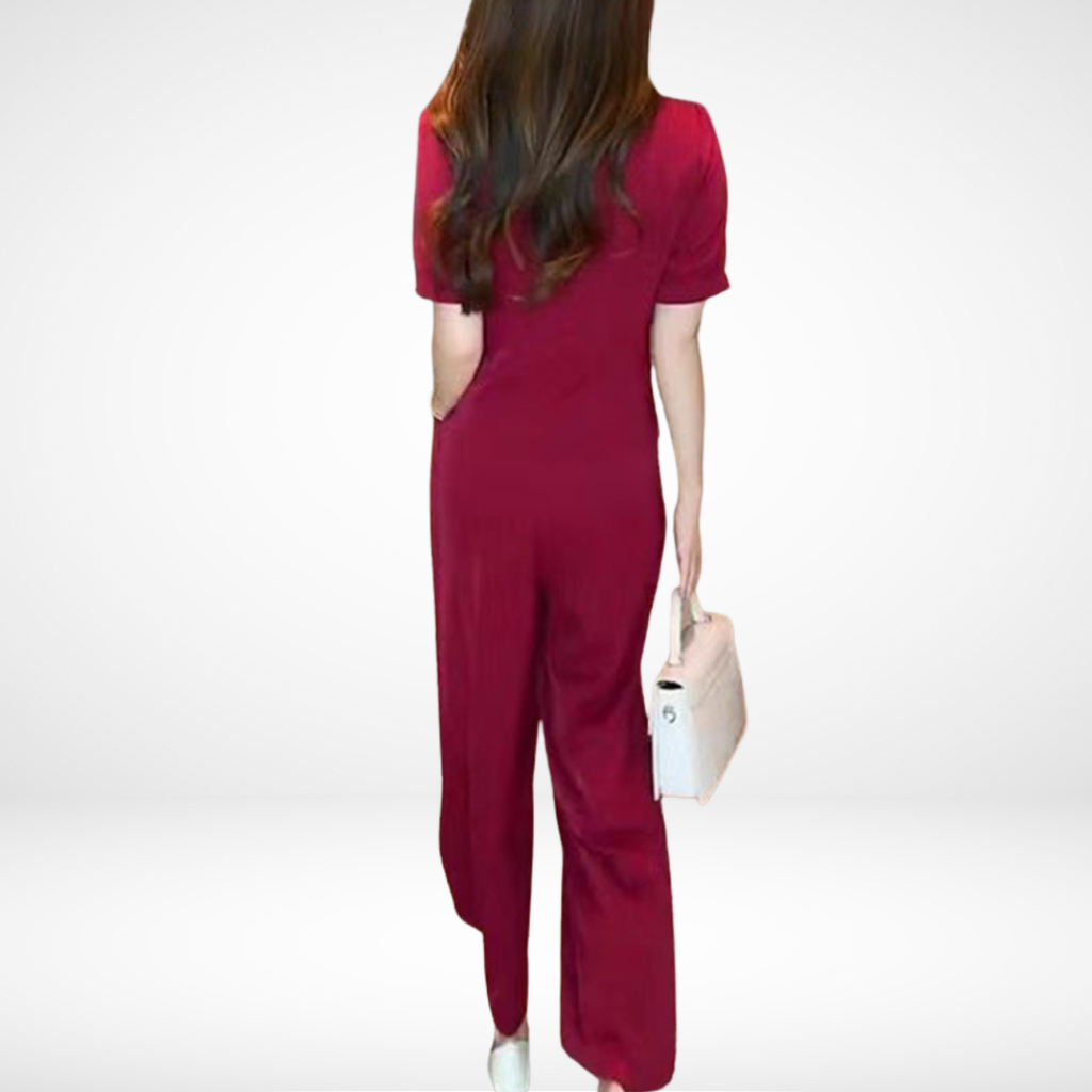 Elsie™ Chic Short-Sleeve Two-Piece Ensemble