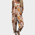 Cozy Printed Overalls