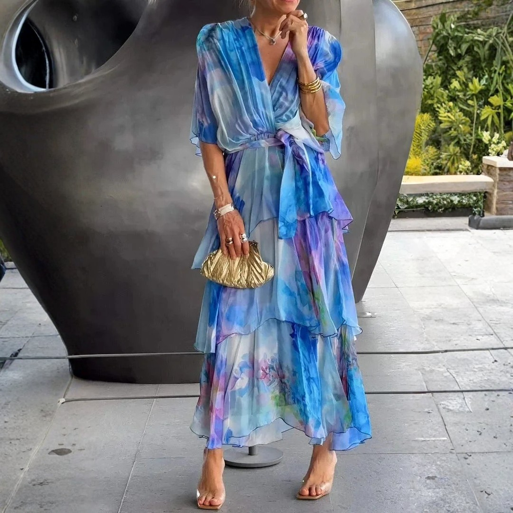 Cassia – Graceful Chiffon Gown