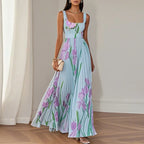Oriah™ | Floral A-Line Maxi Dress