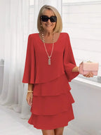Élise – Elegant Fluid Dress with Ruffles