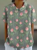 Jade | Sage Green Floral Shirt