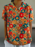 Hazel | Retro Floral Shirt