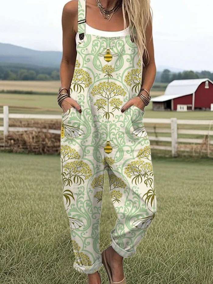 Blooming Honeybee Dungarees