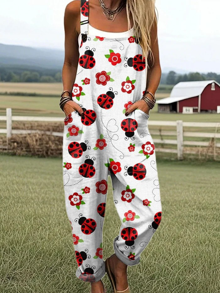 Ladybug Lane Overalls