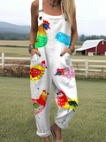 Farmhouse Floral Overalls