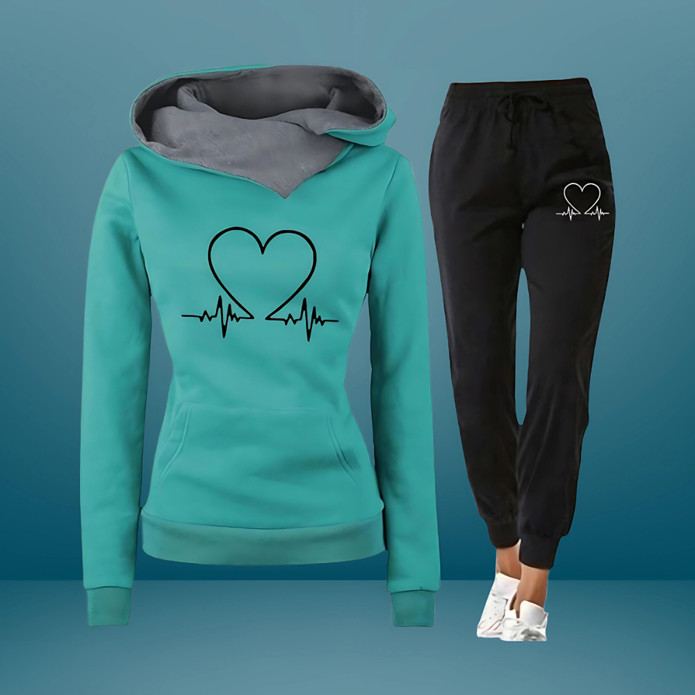 Soft Hooded Jogger Set Relaxed Fit Casual Activewear