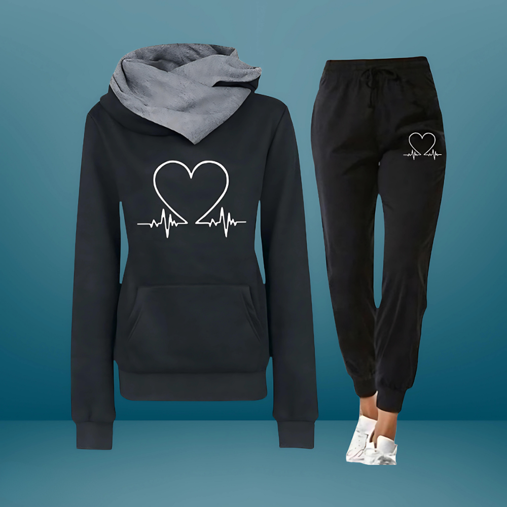 Soft Hooded Jogger Set Relaxed Fit Casual Activewear