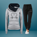 Soft Hooded Jogger Set Relaxed Fit Casual Activewear