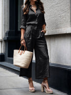 Nelle™ Chic Shirt and Capri Ensemble
