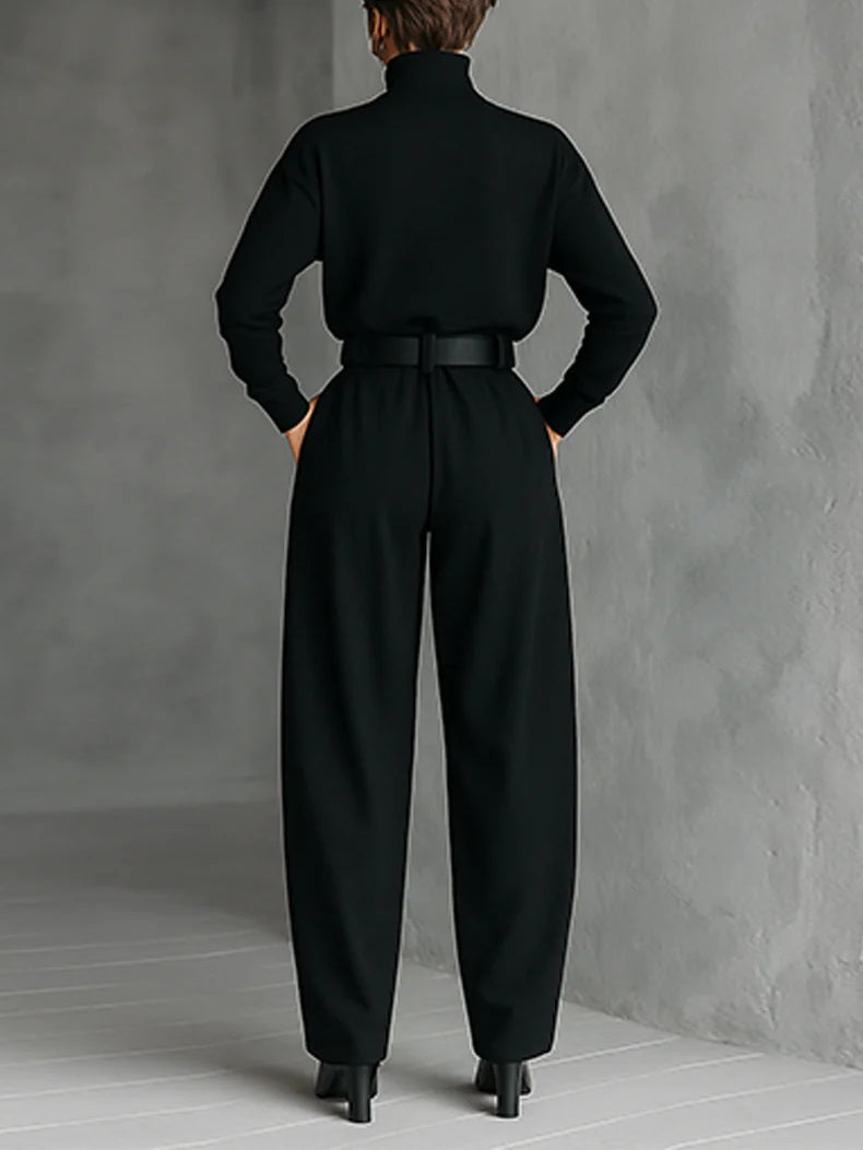 Jessica™ Chic Top & Straight-Leg Trouser Set