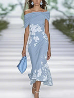 Frederique | Elegant Floral Print Dress