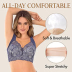Supportive Lace Wireless Bra Comfortable Breathable Fit
