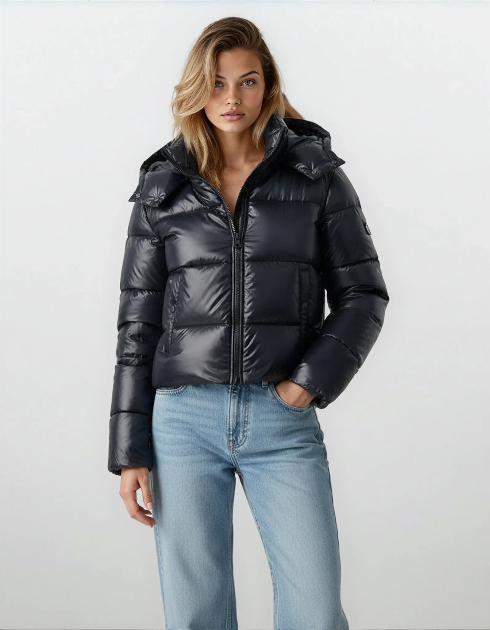 Hooded Down Jacket for Women