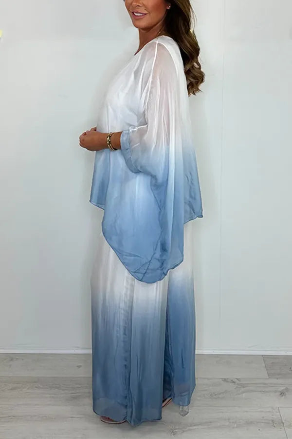 Gradient Two Piece Set Loose Lightweight Casual