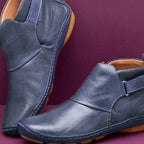 Supportive Leather Ankle Boots Comfortable Fit