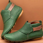 Supportive Leather Ankle Boots Comfortable Fit
