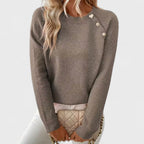 Riya™ Asymmetrical One-Shoulder Knit Sweater