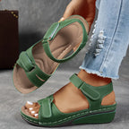 Supportive Women's Wedge Sandals Comfortable Fit Breathable