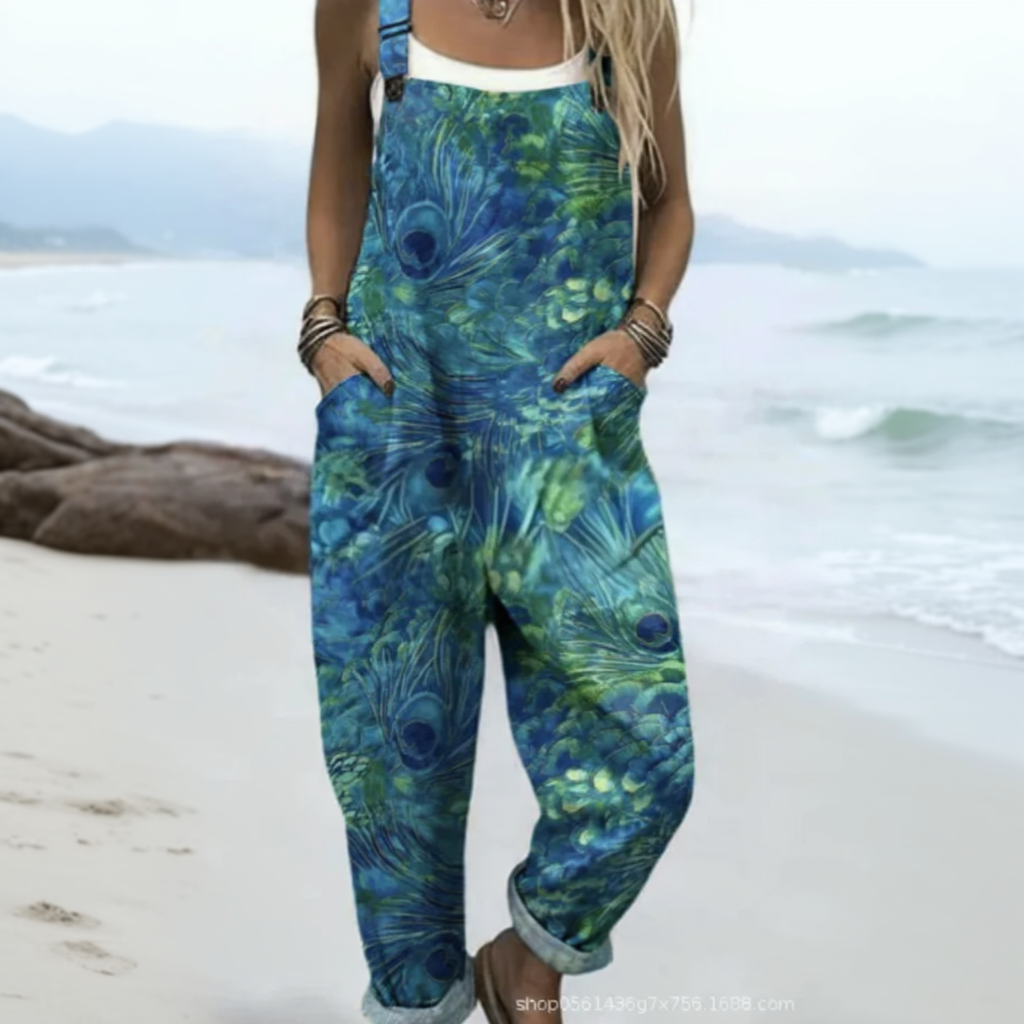 Midnight Peacock Overalls