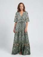 Élodie – V-Neck Long Floral Dress