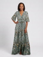Élodie – V-Neck Long Floral Dress