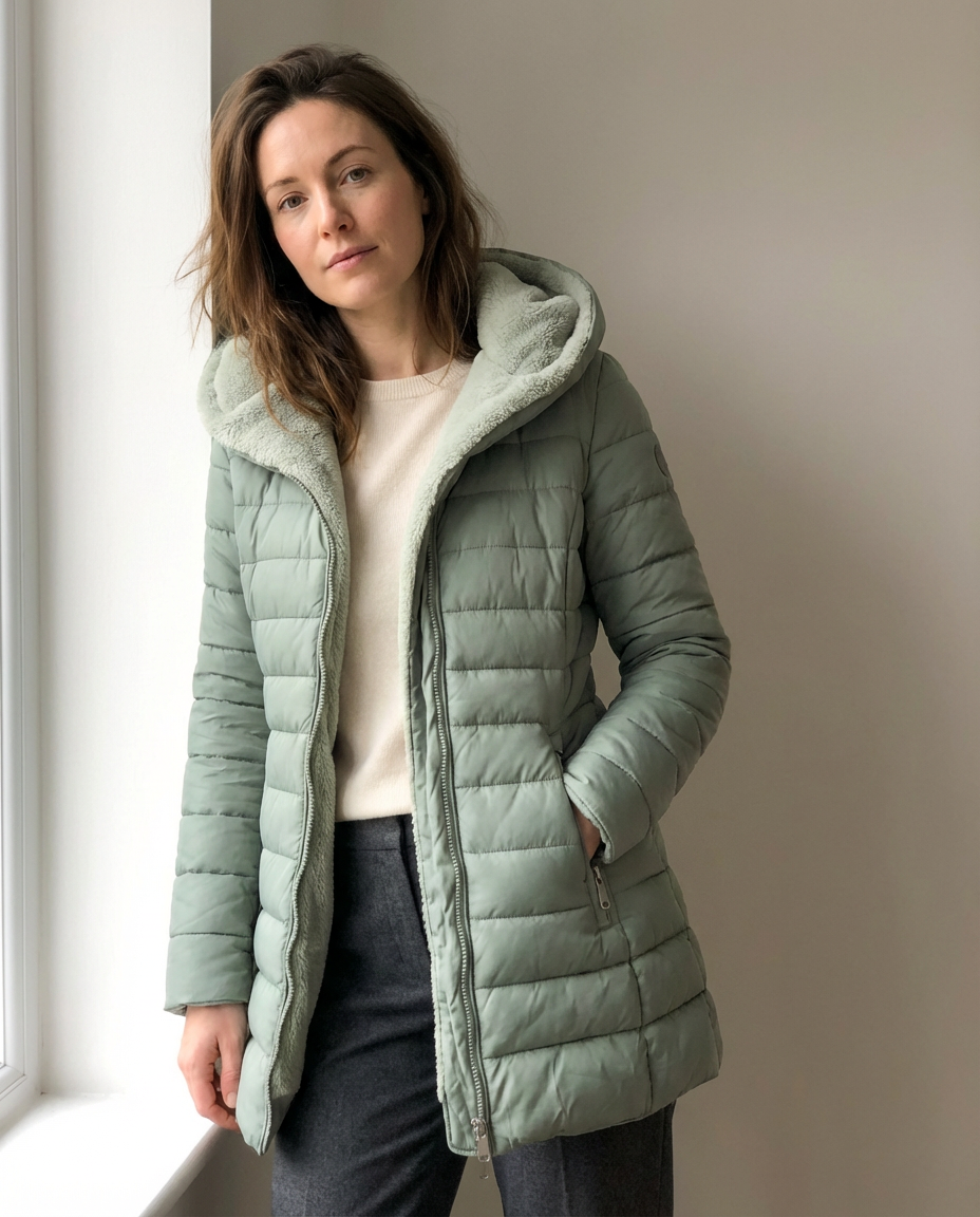 Fleece Lined Puffer Jacket