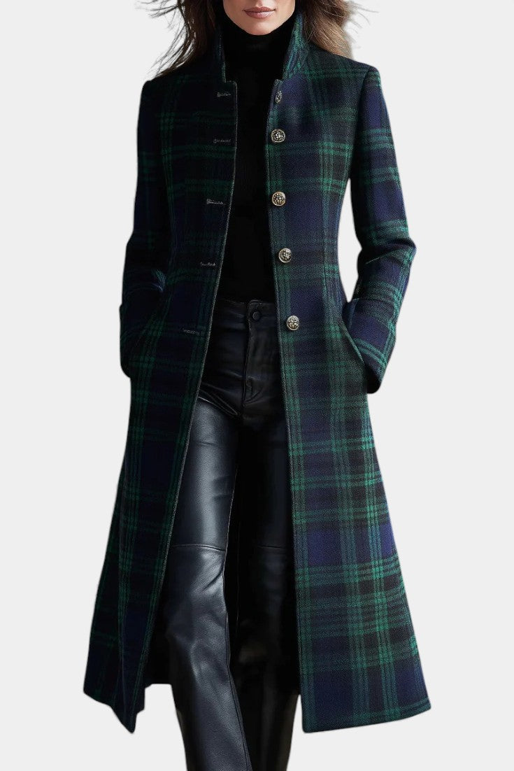 Glendine™ Chic Plaid Overcoat